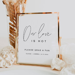 Poster HARLOW Nosso Amor É Quente Ventoinha de Casamento 