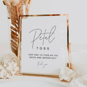 Poster HARLOW Petal Toss Wedding Enviar Sinal
