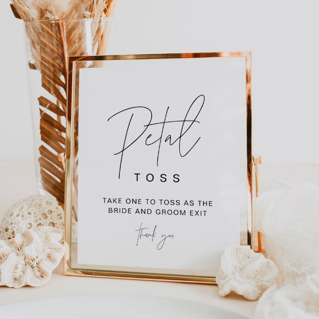 Poster HARLOW Petal Toss Wedding Enviar Sinal (Criador carregado)