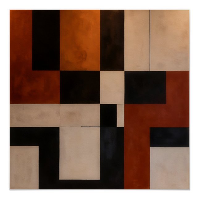 Póster Harmonia Abstrata (Frente)