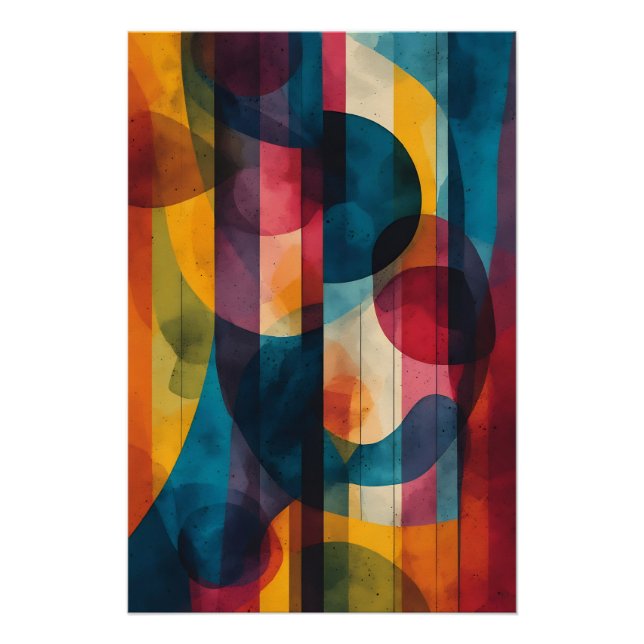 Póster Harmonia Cromática Vibrante (Frente)