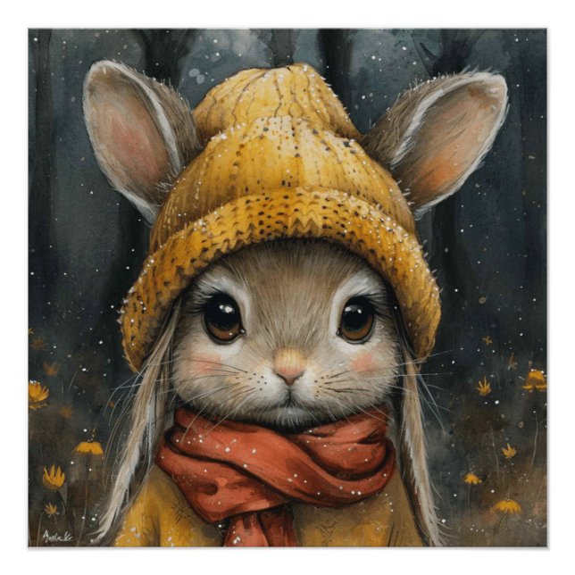 Póster Harmonia da Lebre: Um Coelhinho Cheio de Capricho (Frente)