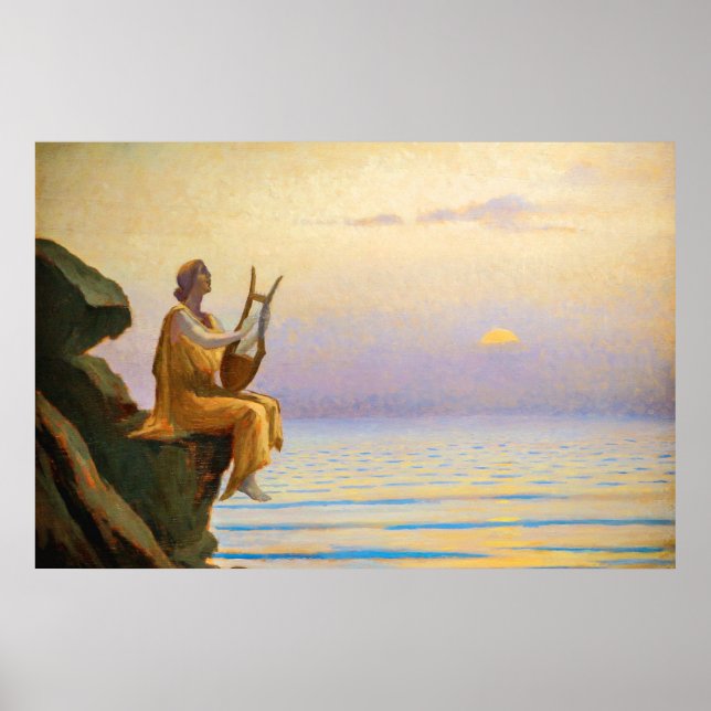 Poster Harmonia da Noite do Mar de Alphonse Osbert (Frente)