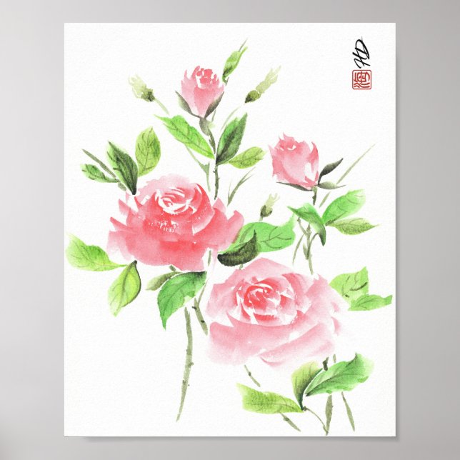 Poster Harmonia da Rosa Carmesim (Frente)