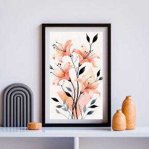 Poster Harmonia de Lírio Rosado