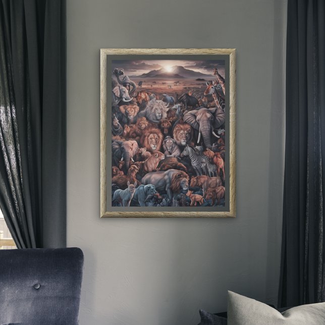 Poster Harmonia do Reino Animal (Criador carregado)