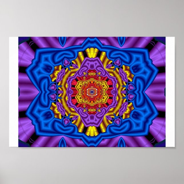 Poster Harmonia fractal (Frente)