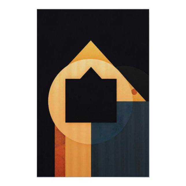 Póster Harmonia Geométrica (Frente)