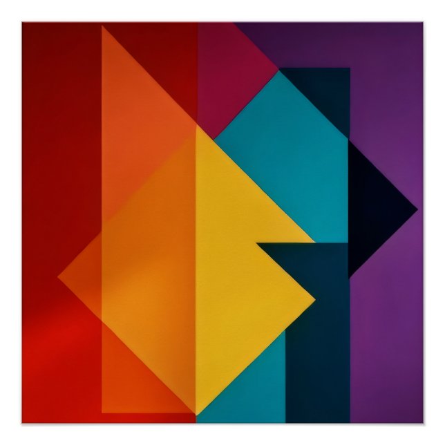 Póster Harmonia Geométrica (Frente)