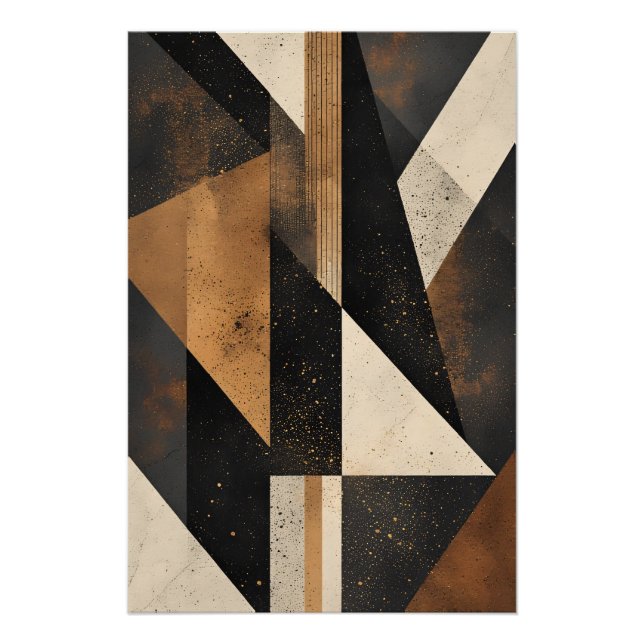 Póster Harmonia Geométrica Contemporânea (Frente)