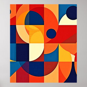Poster Harmonia Geométrica: Design Artístico