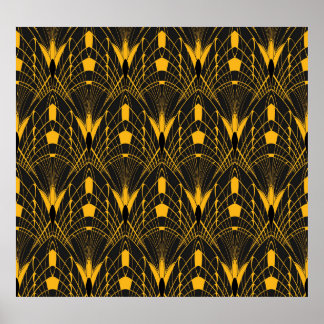 Poster Harmonia Geométrica: Design de Ornamento Digital