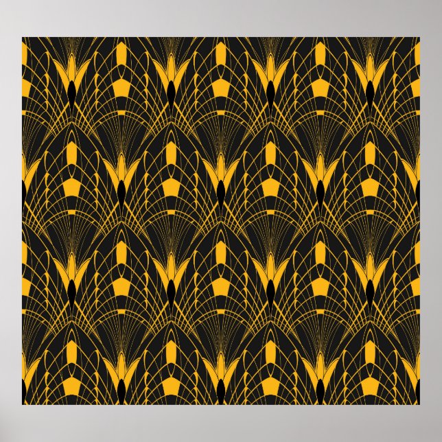 Poster Harmonia Geométrica: Design de Ornamento Digital (Frente)
