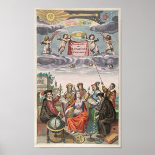 Póster Harmonia Macrocosmica de Andreas Cellarius
