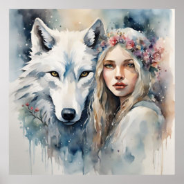 Poster Harmonia Mítica da Natureza"