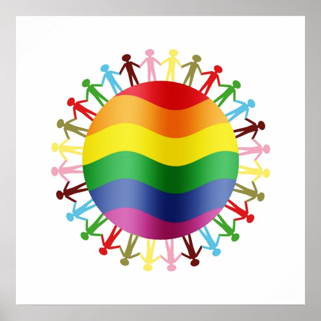 Póster Harmonia Mundial LGBT (Frente)