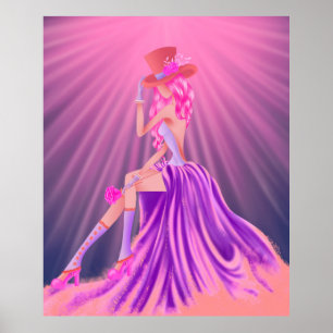 Poster "Harmonia na Esteira" Uma Rainha Vapor Glamorosa