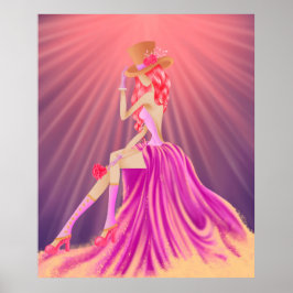 Poster "Harmonia na Esteira" Uma Rainha Vapor Glamorosa