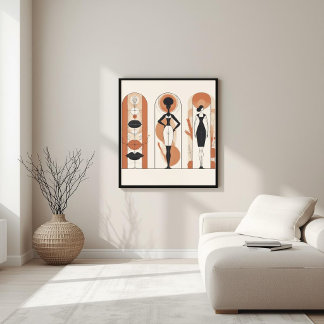 Poster Harmonia na Forma – Composição Abstrata Neutra