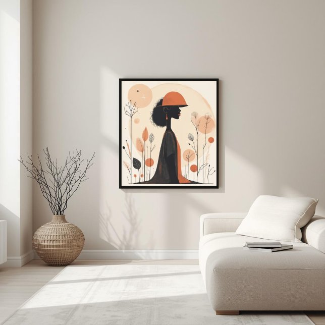 Poster Harmonia na Forma – Composição Abstrata Neutra I (Criador carregado)