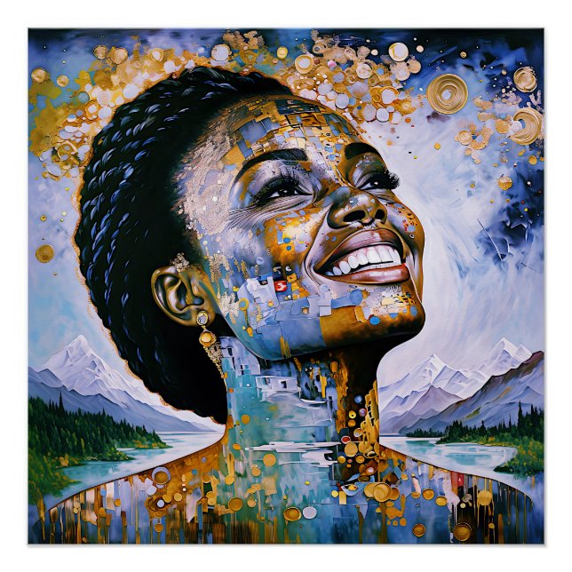 Póster "Harmonia no Dourado e no Céu" (Frente)