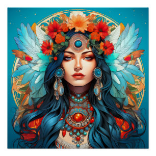 Póster Harmonia no Patrimônio - Art Nouveau Design