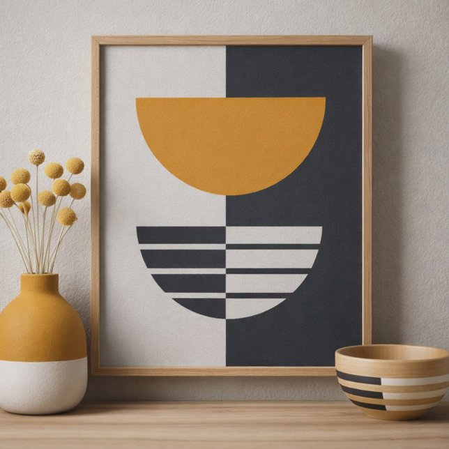 Poster Harmonia Suave na Geometria Abstrata (Criador carregado)