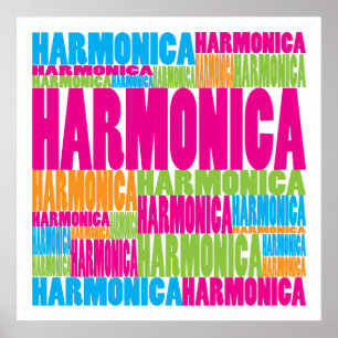 Poster Harmônica colorida