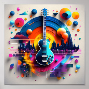 Poster HarmoniSonic Fusion: Um Ode Visual para o Beat e