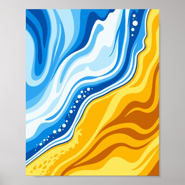 Poster Harmony of Water and Fire Waves (Frente)
