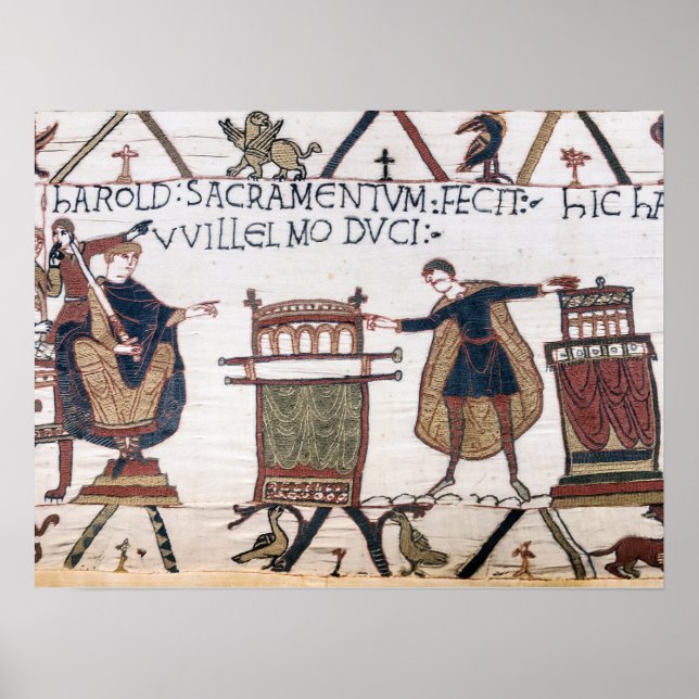 Poster Harold jurando em relíquias sagradas (Frente)