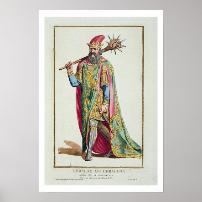 Póster Harold, Rei da Dinamarca de "Receuil des Estampes (Frente)