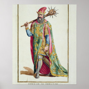 Poster Harold, rei de Dinamarca 'de DES Estampes de