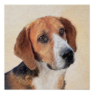 Póster Harrier Painting (Pintura de Cachorro Original)