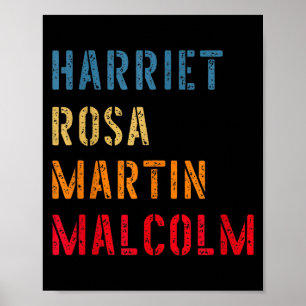 Poster Harriet Rosa Martin Malcolm _ Líder da História Ne