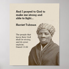 Poster HARRIET TUBMAN Cotação Personalizada Escritura Mot