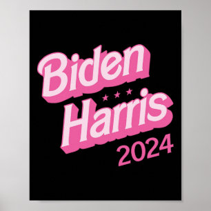 Poster Harris 2024 Black S Joe Kamala Presidente Engraçad