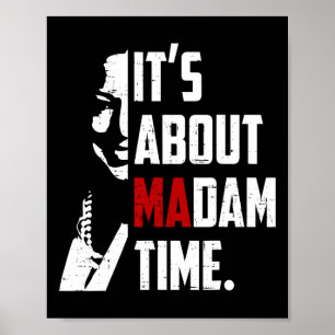 Poster Harris 2024 é sobre Madame Time Presidente Eleti