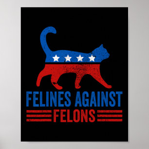 Poster Harris 2024 Gama De Gatos Para Felines Contra Felo