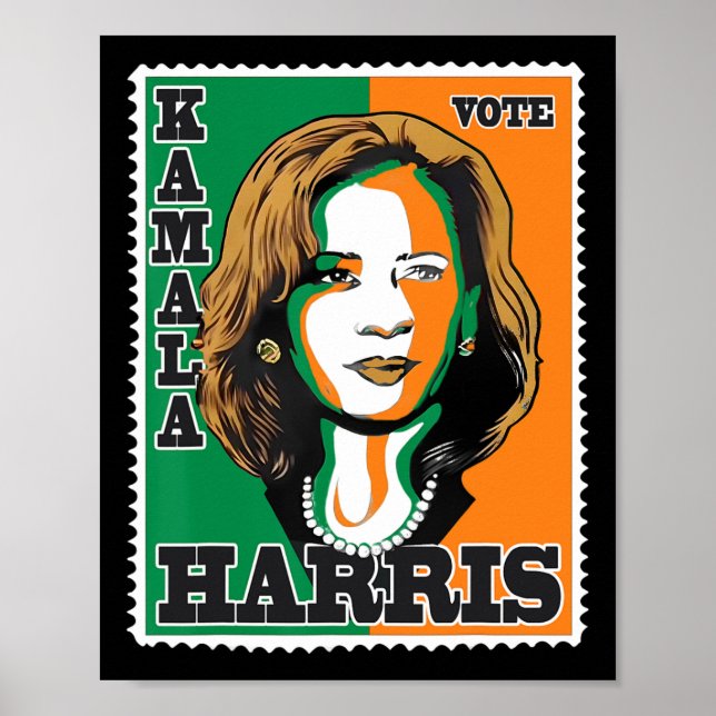 Poster Harris 2024 Kamala Para Presidente 1 (Frente)
