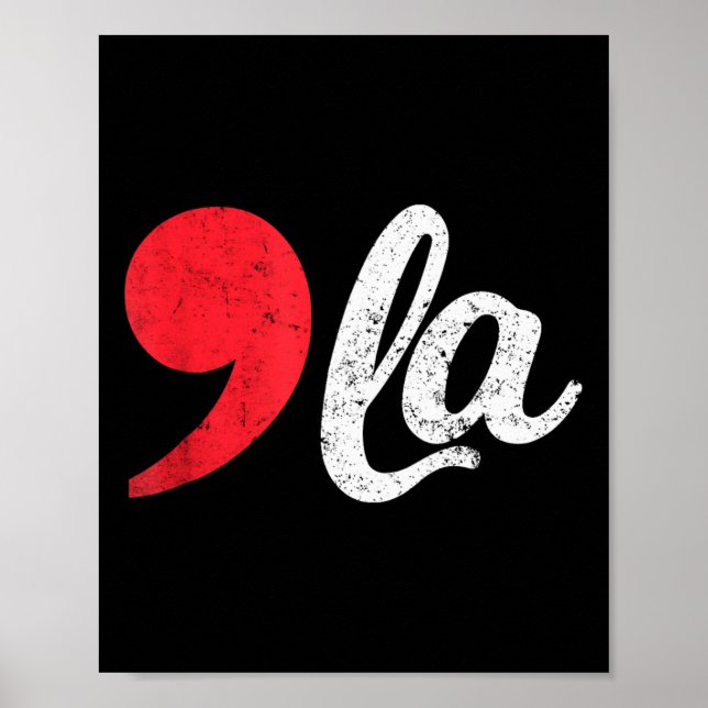 Poster Harris 2024 Presidente Afetou Comma La Funny 1 (Frente)