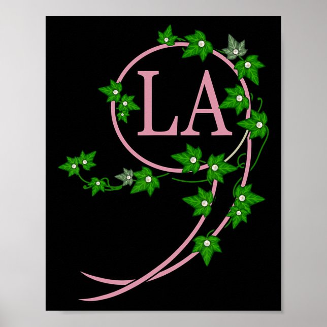 Poster Harris 2024 Presidente Comma La Ivy Rosa E Verde (Frente)