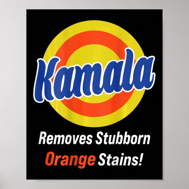 Poster Harris 2024 remove manchas de laranja bornais (na  (Frente)