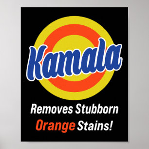 Poster Harris 2024 Remove Trilhas Laranja Estubborn 2