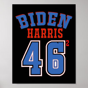 Poster Harris 46 ao quadrado Joe Biden 46º Presidente dos