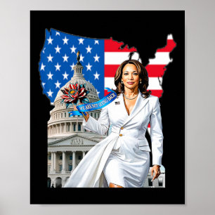 Poster Harris 47º Presidente EUA América Eleição 2024