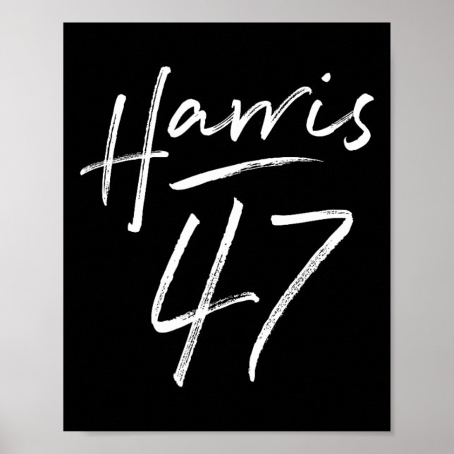 Poster Harris 47 Script Feminino Para Mulheres Garotas Ha (Frente)