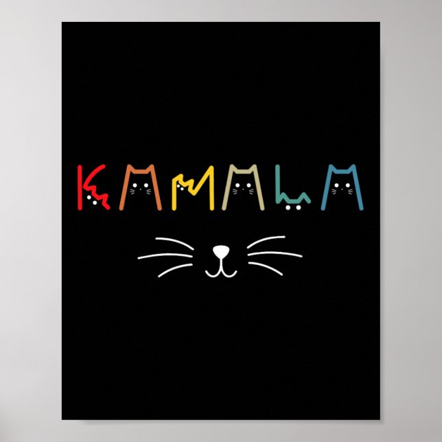 Poster Harris Cat Lettering Positive Funny 12 (Frente)