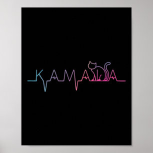 Poster Harris Cat Lettering Positivo Funny Cat Lover