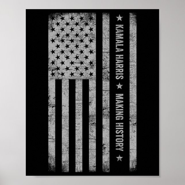 Poster Harris Fazer History Grunge angustia American F (Frente)